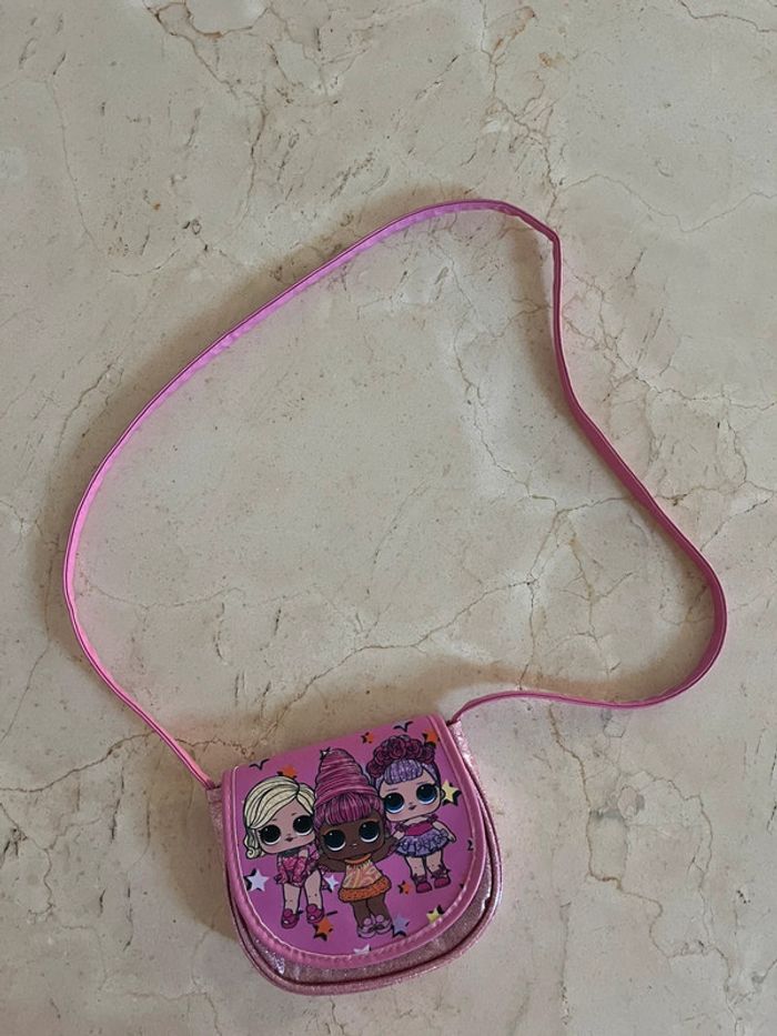 Sac à bandoulière 💫Mini sac rose LoL - photo numéro 2