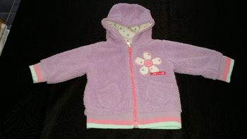 Gilet chaud à capuche tout doux 3/6 mois