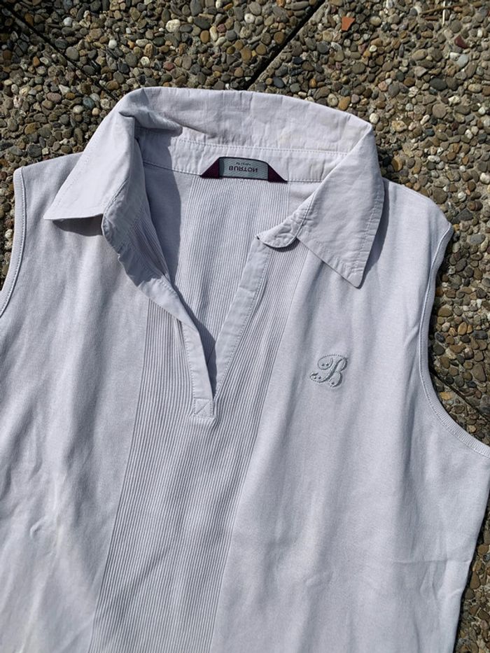 Polo épaules dénudées gris perle - photo numéro 2