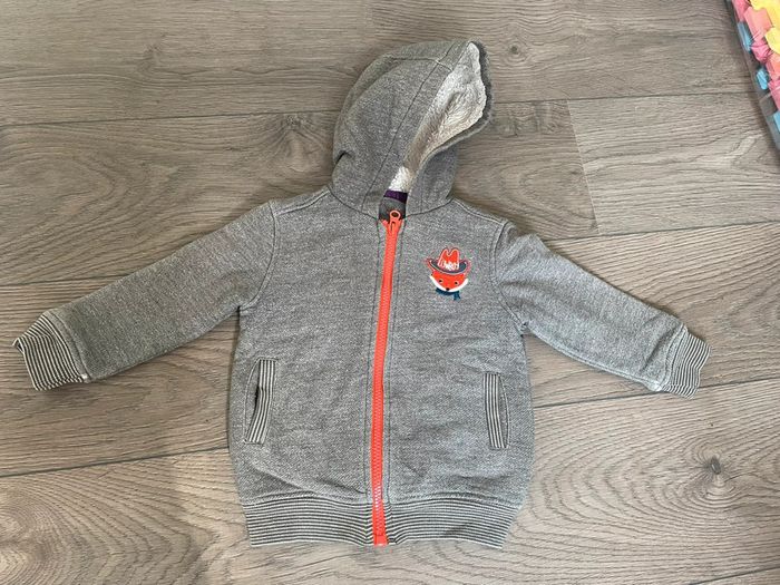 Sweat zippé doublé Sergent major 3 ans