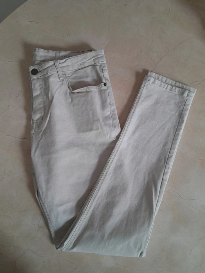 Pantalon jean skinny blanc taille 46 🌺L:110 - photo numéro 2