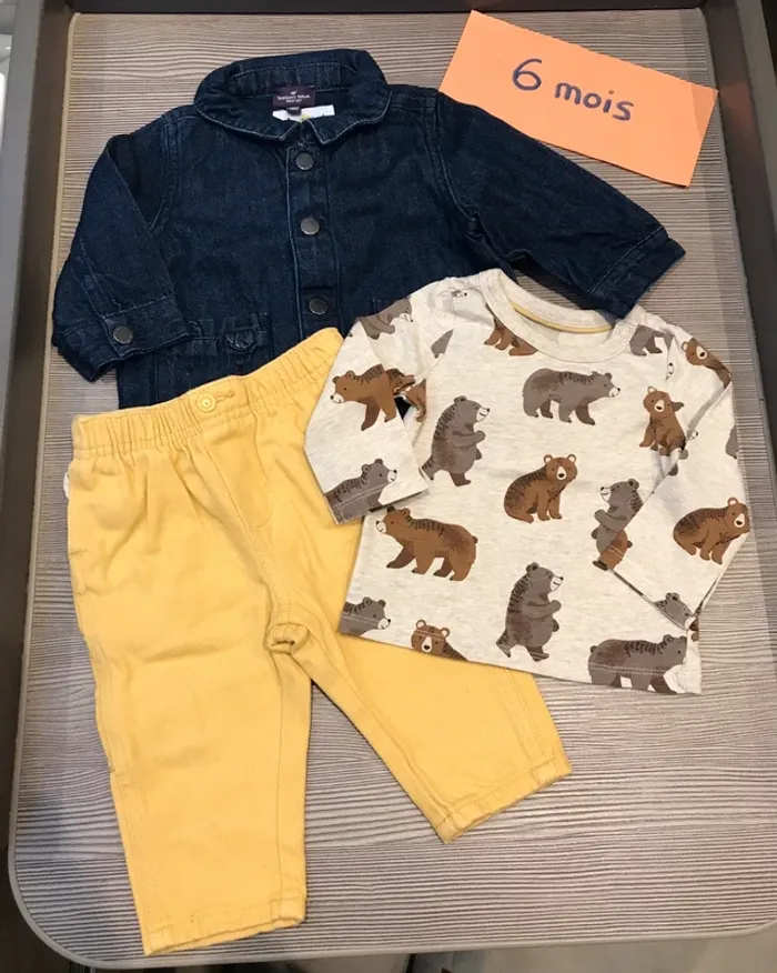 Look Veste Teeshirt Pantalon 6 mois Sergent Major 🦊