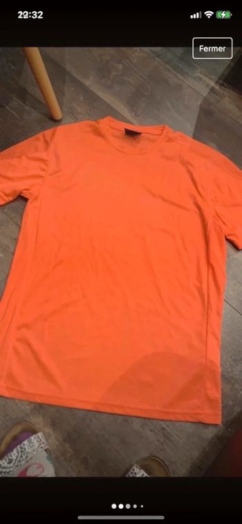 Tee-shirt Orange bi-matière