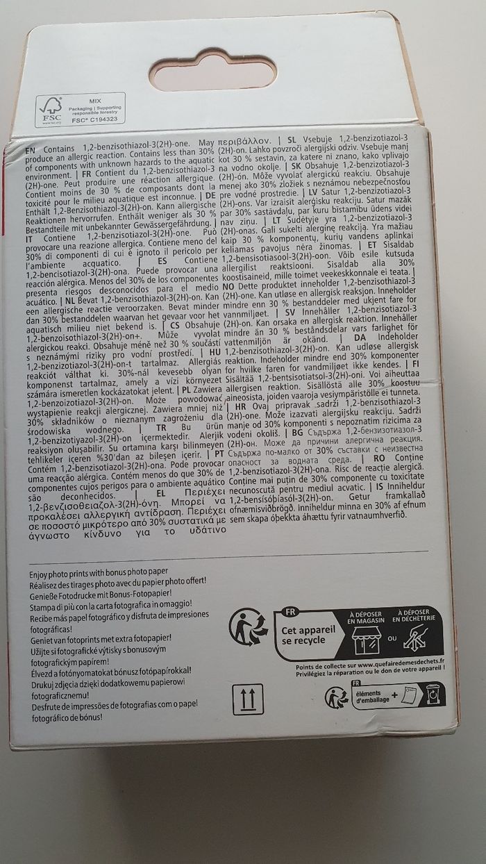 Cartouches  d'encre  canon  545 546 - photo numéro 2