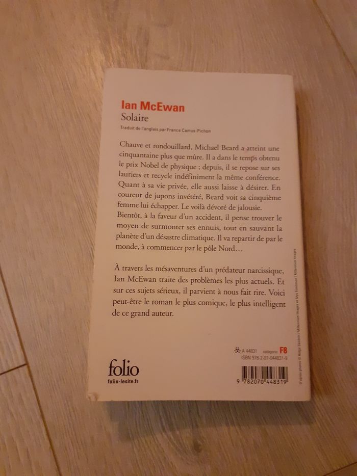 Roman solaire de ian mc ewan - photo numéro 2