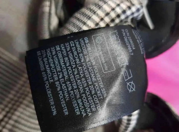 pantalon habillé  a  carreaux  gris taille 38 - photo numéro 9