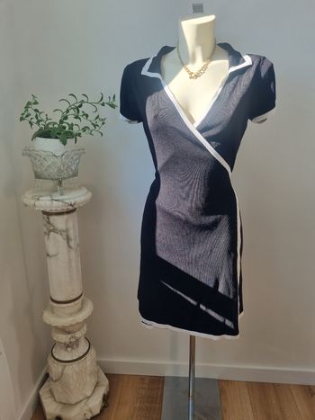 Robe noir et blanche Zara