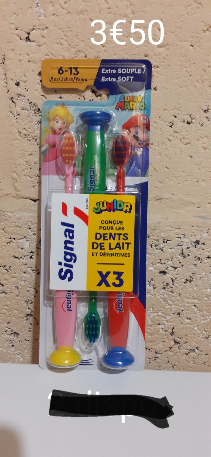 Brosse a dent signal mario 6-13ans