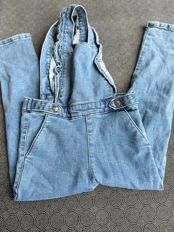 Salopette en jeans fille 5 ans - photo numéro 2