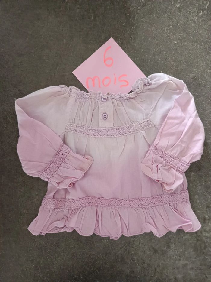 Blouse violette 6 mois