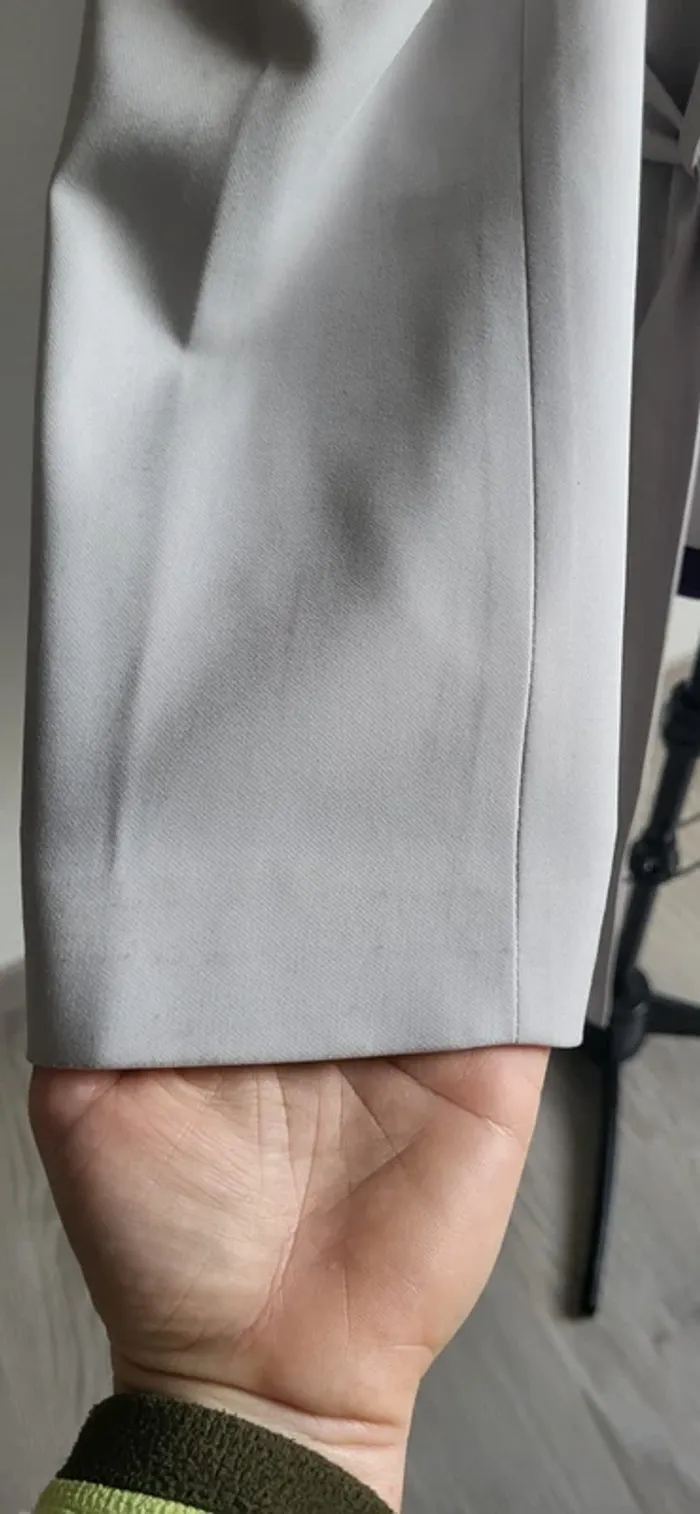 Veste gris clair asymétrique Garou Patrick Mendes - photo numéro 6