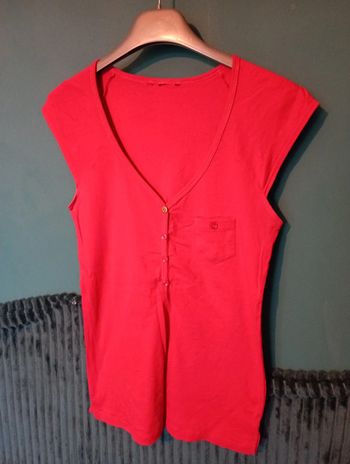 Tee shirt coton rouge