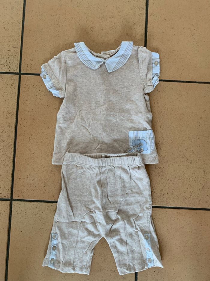 Ensemble bébé 12 mois Vertbaudet été