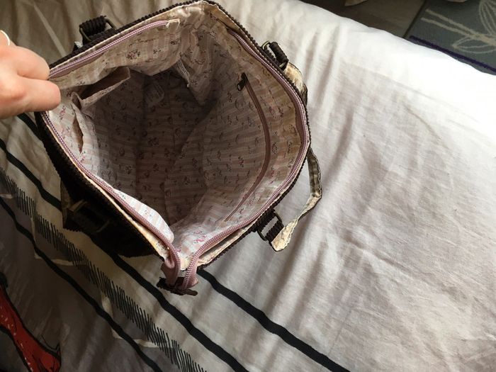 Sac velours marron - photo numéro 2