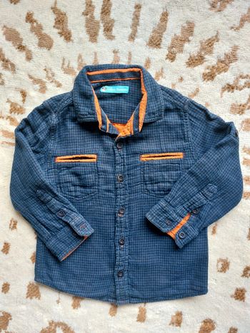 Chemise manches longues en gaze de coton 3 ans