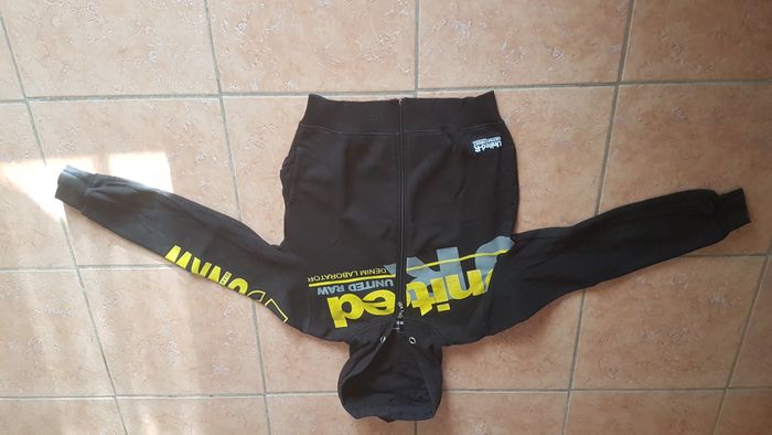 Gilet polaire à capuche garçon 14-16 ans noir United Raw
