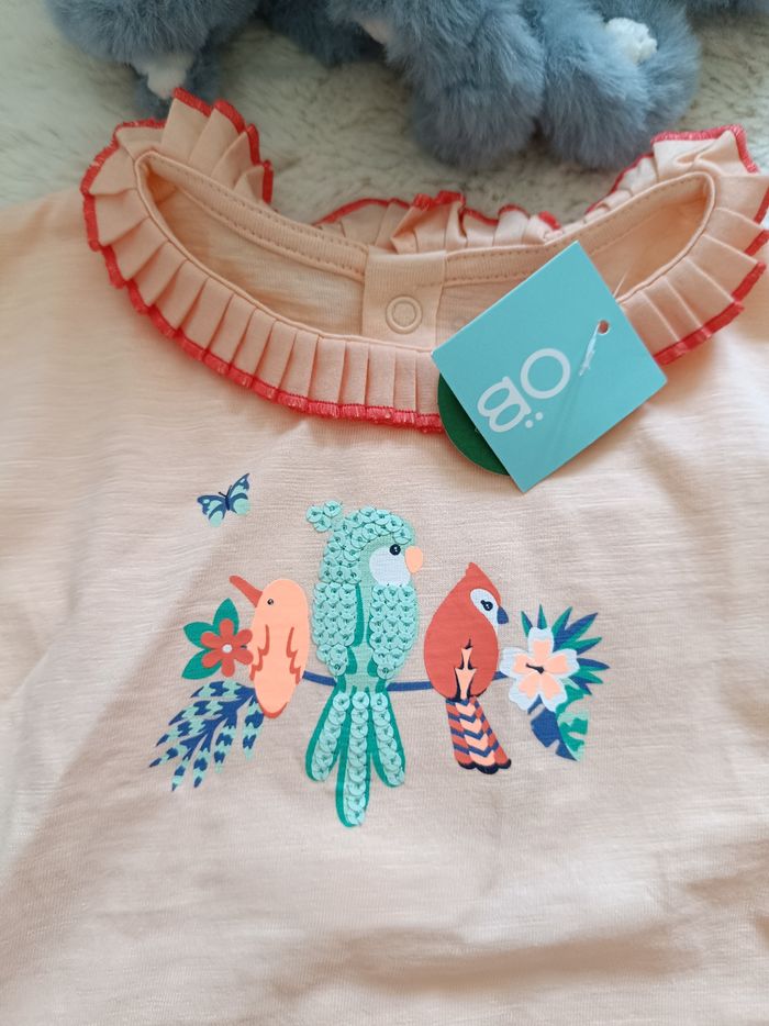 Ensemble Tee shirt- short 6 mois obaibi - photo numéro 2