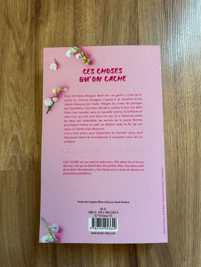 Livre de Lucy Score «Ces choses que l’on cache » Édition Michel Lafon - photo numéro 4
