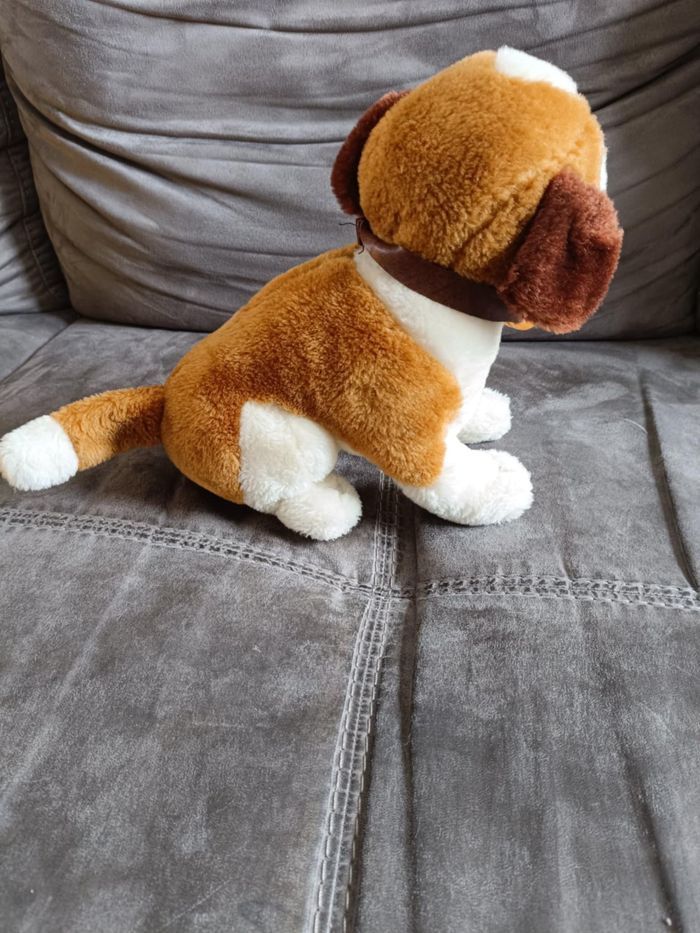 Peluche chien St Bernard très bon état - photo numéro 3