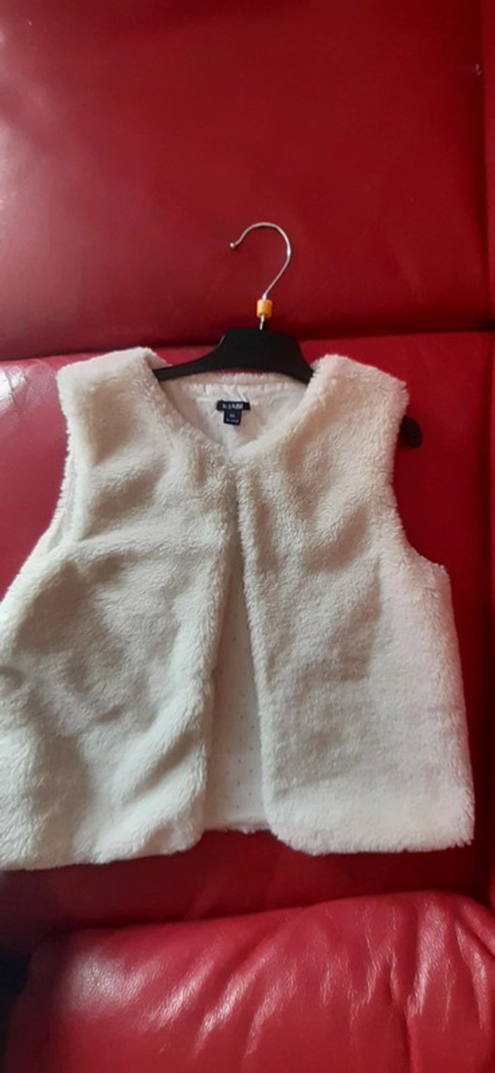 Gilet tout doux 8 ans blanc - photo numéro 2