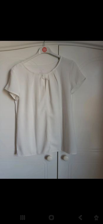 Blouse viscose, dos en coton