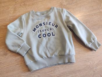 Sweat pull vert d'eau à texte Tape à l'oeil Taille 3 ans