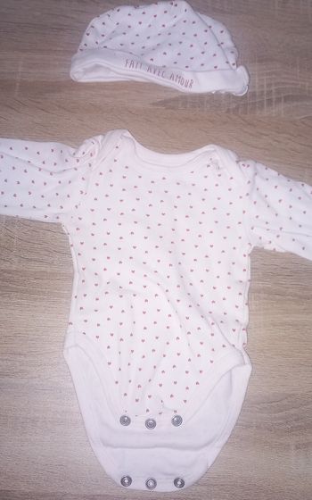 Lot de 2 pièces fille 3 mois