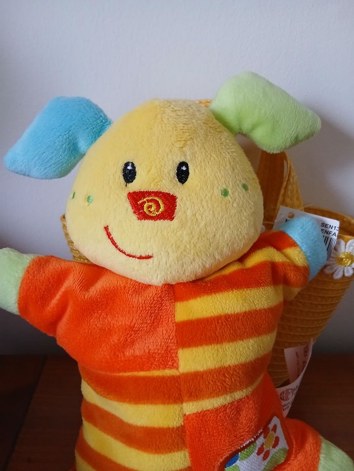 Doudou-grelot "Petit Chien" *bruit papier froissé *Toi Toys - photo numéro 2