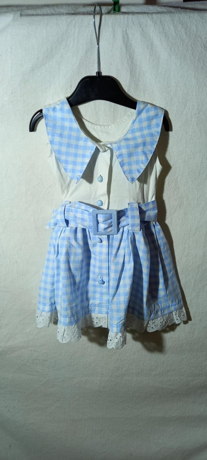 Robe vichy bleue