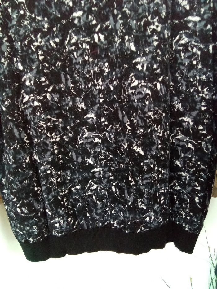 Pull léger à motifs noirs et gris Brice taille XL - photo numéro 7