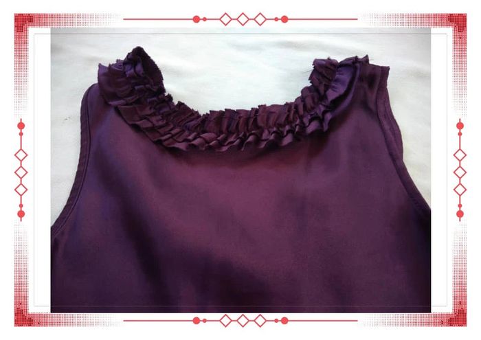 Robe satinée violine - photo numéro 6