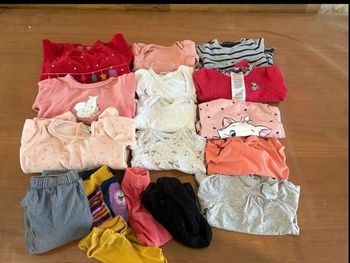 Lot 17 vêtement 6 mois bébé fille en très bon état