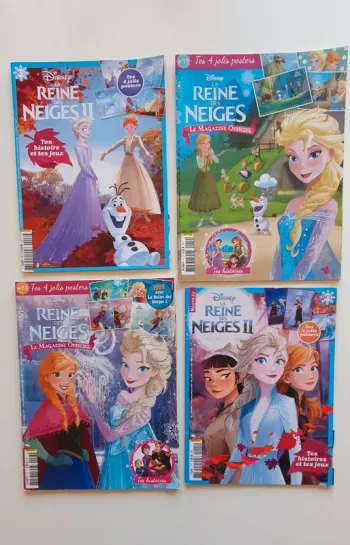 Lot 4 magazines Disney La reine des neiges