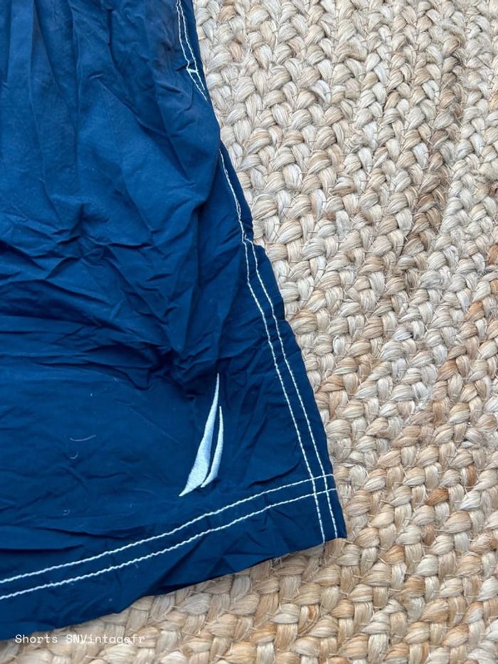 Short de Bain Nautica Homme Marine/Blanc Taille M | Très Bon État | SNVintagefr | BS406 - photo numéro 3