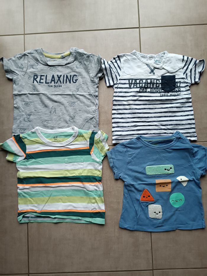 T-shirt manches courtes garçon 18 mois - photo numéro 3