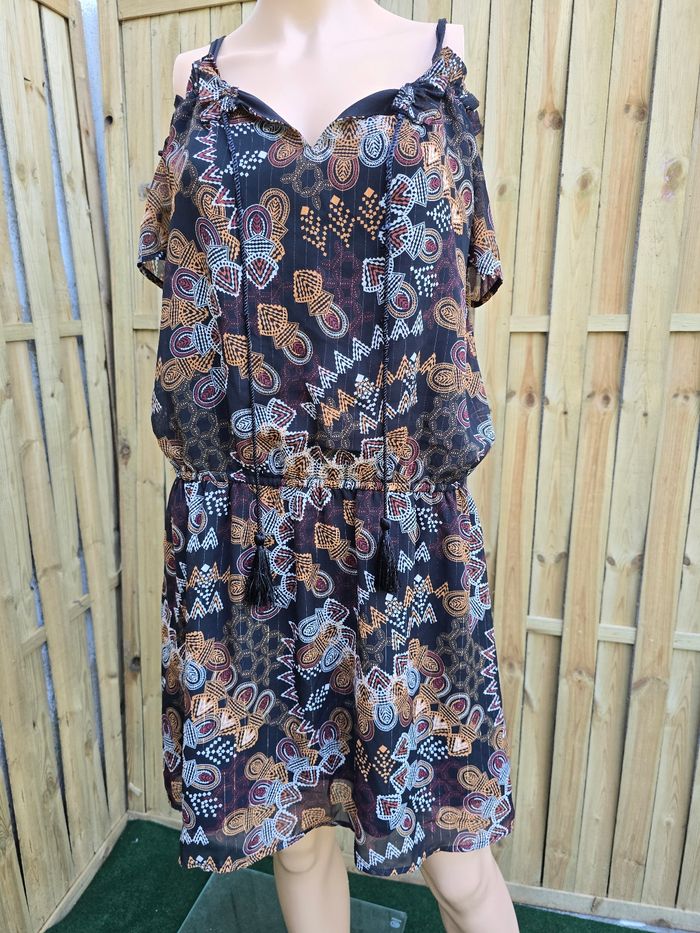 Robe fluide Épaules dénudées 🍒Mosquitos🍒taille XL