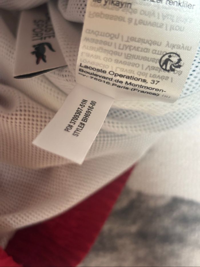 Veste d’extérieur/survêtementLacoste rouge et bleu taille S 46/48 - photo numéro 7