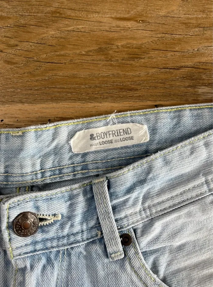 Short en jean bleu clair H&M - photo numéro 4
