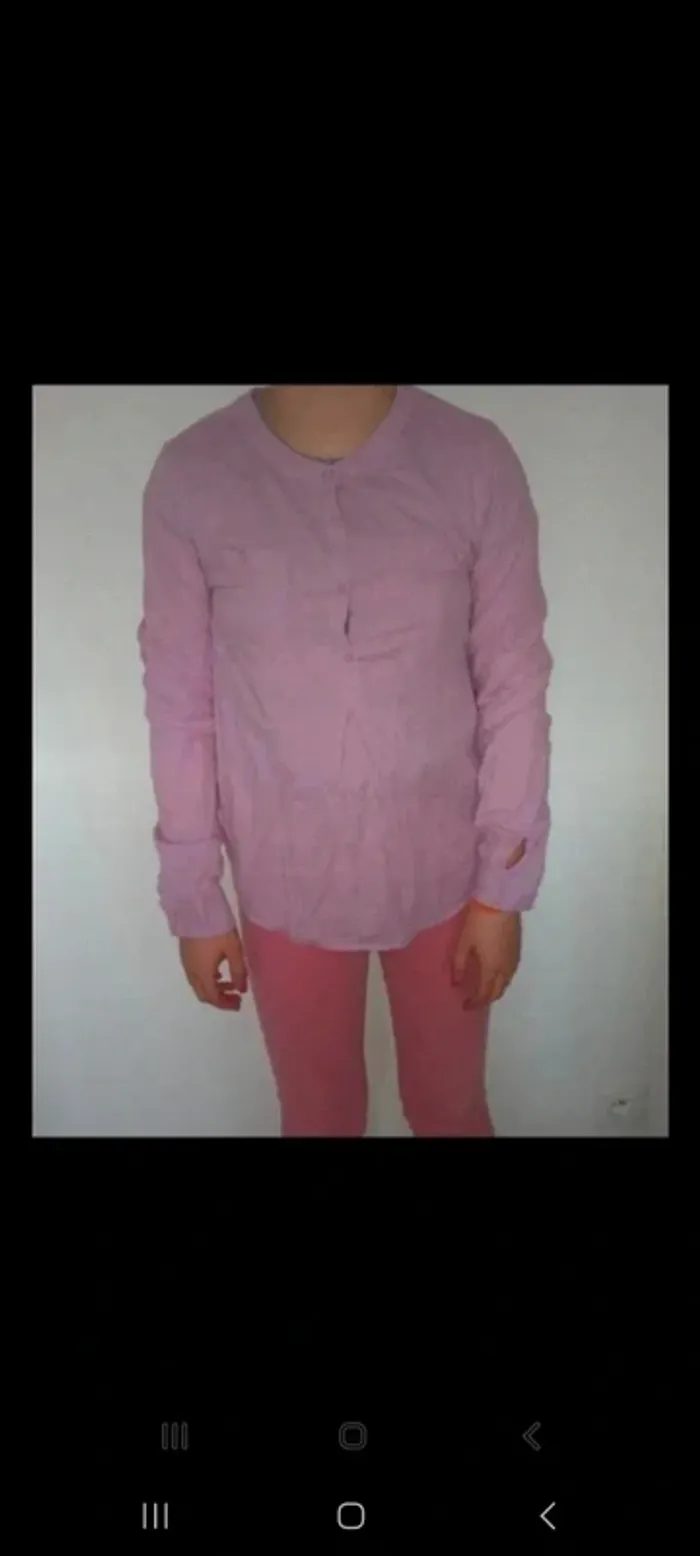 Chemise rose
