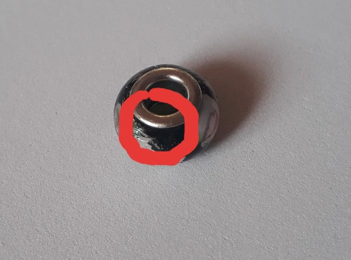 Charms perles noires - photo numéro 5