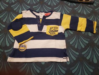 T-shirt manches longues rayé tissaia 3 mois