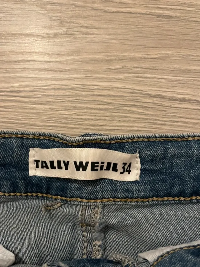 Jupe en jean boutonnée Tally Weijl Taille 34 - Très bon état - photo numéro 7