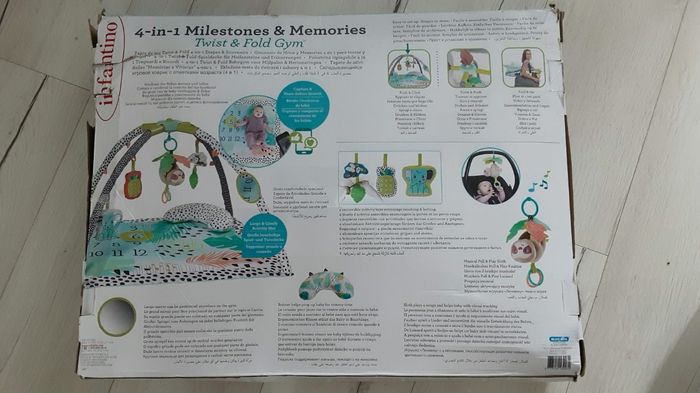 Équipement bébé jeu jouet tapis d’éveil Infantino 4 en 1 Milestones et mémoires Neuf - photo numéro 9