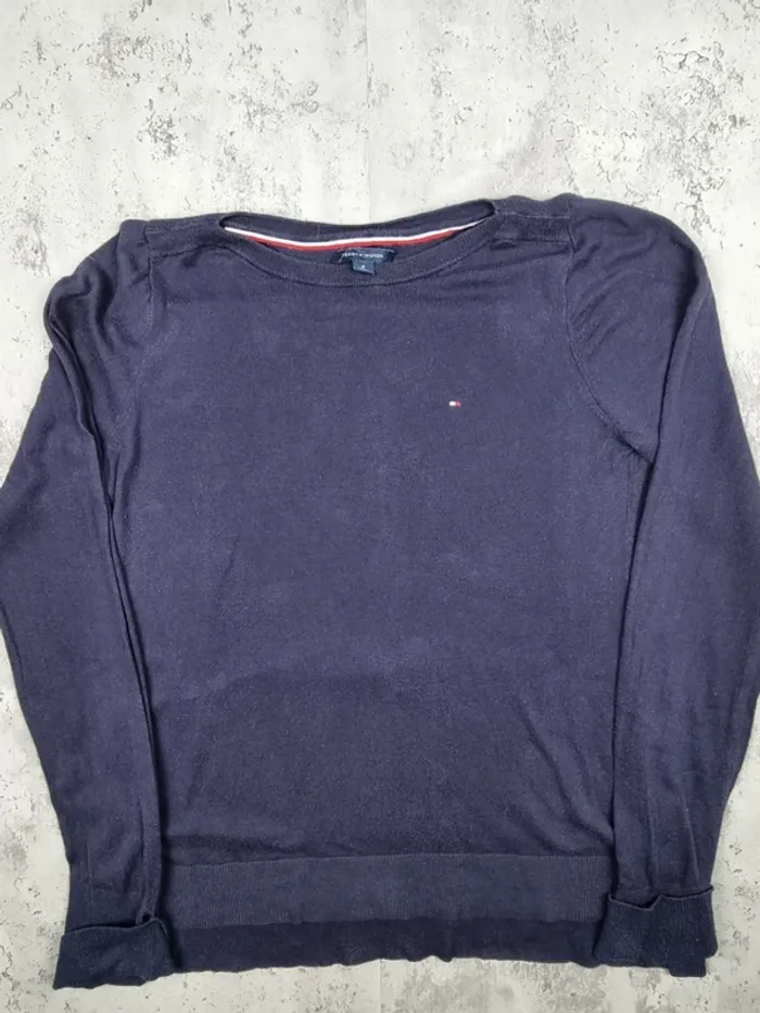 Sweat bleu marine Tommy Hilfiger – Taille M Femme - photo numéro 3