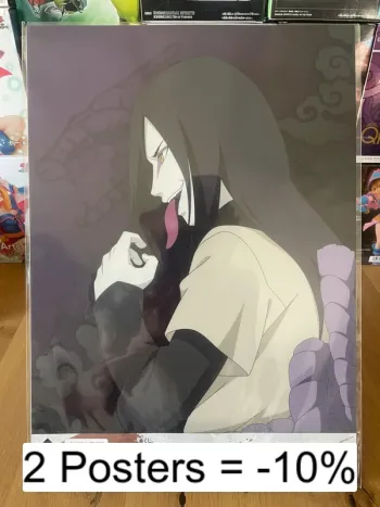 Naruto - Poster cartonnée Orochimaru A3 - Ichiban Kuji Shinobi no Kizuna (Lot F)