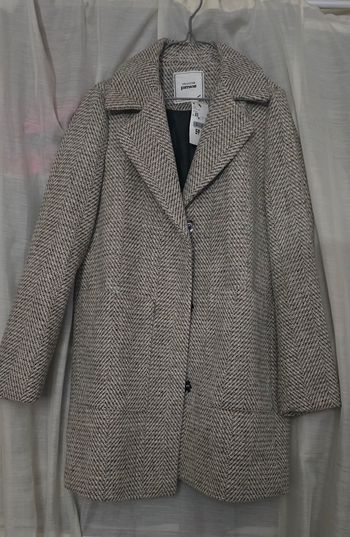 Manteau beige à motif taille XS - Pimkie