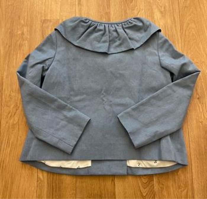 Veste bleu jean Bonpoint fille 6 ans - photo numéro 3