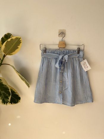 Jupe-short courte rayée en tissus - In April 1986 - Taille S/M