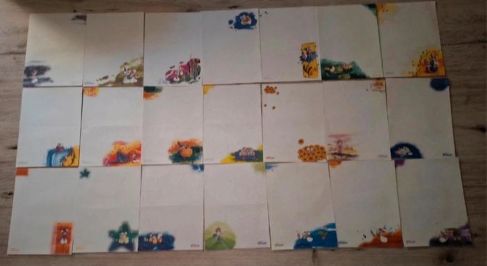 Ancienne feuilles papiers à lettres Diddl