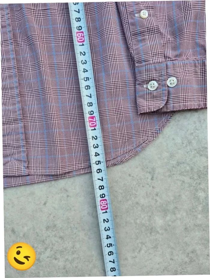 Chemise Ralph Lauren manche longue Taille M rouge Homme Men CHE115 - photo numéro 5